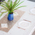 EMAAN 2 Pack Rose Gold Dot Confetti Premium Rectangle Table Plastic Tablecloth, Party Table Cloths Disposable, 54 x 108 inches, for Wedding Gradua...