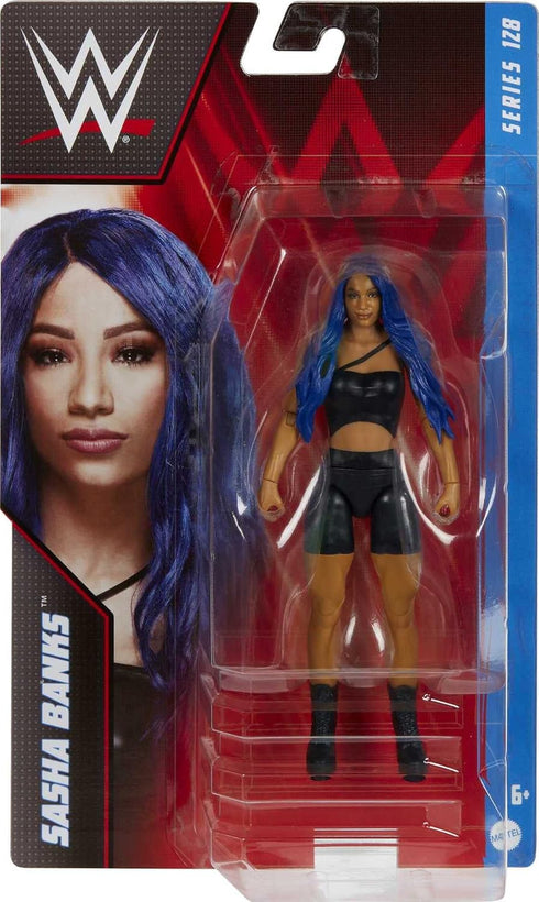 Mattel WWE Sasha Banks Basic Action Figure, Posable 6-inch Collectible for Ages 6 Years Old & Up...