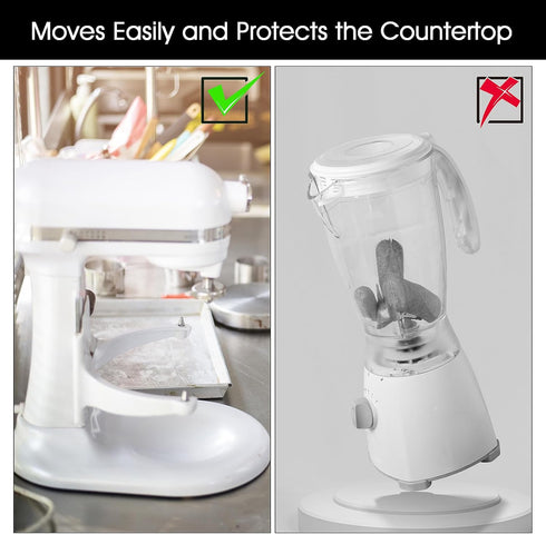 Sliding Mat for Kitchen aid Stand Mixer Mixer Mover Slider Mat Pad Kitchen Aid 4.5-5qt Tilt-Head Stand Mixer Kitchen Appliance Slide Tray - Strong...
