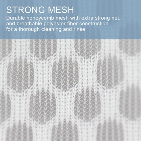 3Pcs Durable Honeycomb Mesh Laundry Bags for Delicates 1 Large 16 x 20 Inches, 1 Medium 12 x 16 Inches, 1 Small 9 x 12 Inches (Honeycomb Mesh)...