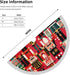 Christmas Time Nutcracker Sweet Christmas Tree Skirt Gorgeous Edge Tassel Lace for 30" Xmas Ornaments Decoration...
