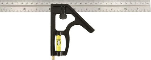 Johnson Level & Tool 400EM Professional Inch/Metric Metal Combination Square, 12", Silver, 1 Square...