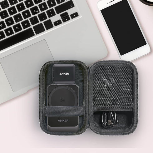 Case Compatible with Anker MagGo 3-in-1 Charging Station, MagSafe Wireless Charger Stand, Foldable Magnetic Charging Station Durable Storage Holde...