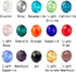 LolliBeads (TM) Wholesale Mix Lot 8 mm Briolette Faceted Rondelle Crystal Glass Beads for Jewelry Making with Container Box (450pcs)...