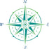 Compass Stencil, 14 x 14 inch (XL) - Ocean Nautical Seashore Wall Stencils for Painting Template...
