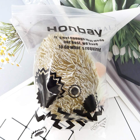 Honbay Furry Hedgehog Shape Pin Cushion Fabric Pin Holder for Sewing or DIY Crafts (Brown)...