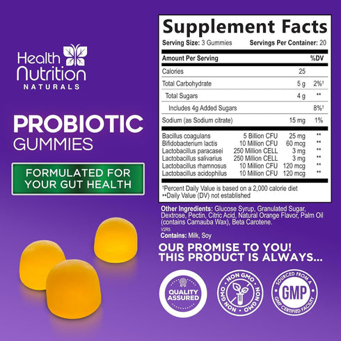 Daily Probiotic Gummies for Women & Men, Extra Strength 5 Billion CFU Daily Probiotics Gummy Supplement, Vaginal Health Gummies, Urinary, Immune, ...
