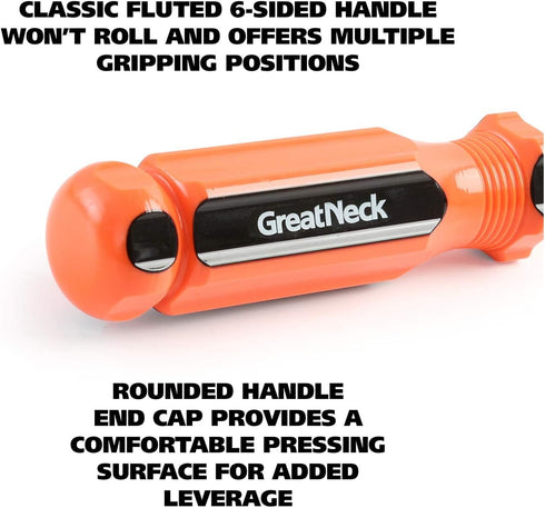 GreatNeck SD11C 11 in 1 Screwdriver and Nut Driver Set, Classic Grip Handle, Multi Tool Screwdriver Kit, Electrician Tools...