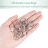 Pawfly 100 Pack 4/5 Inch Mini Split Jump Ring with Double Loops Small Metal Rings Connectors for Jewelry Necklaces Bracelets Earrings Crafts Ornam...