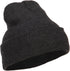 MG 12 Inch Long Knitted Beanie - Heather Charcoal OSFM...