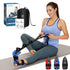Foot and Calf Stretcher Stretching Strap For Plantar Fasciitis, Heel Spurs, Foot Drop, Achilles Tendonitis & Hamstring. Yoga & Leg Stretch Strap. ...
