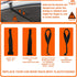 Rooftop Cargo Tie Down Hook Straps for Attaching Car Top Carriers Without A Roof Rack,100% Waterpoof,Suitable for Any Rooftop Cargo Carrier,No Mor...