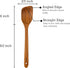 Teak Corner Spoon, 13.2 inch long, Teak wooden utensils, Wooden Corner Spoon, Long handle Corner Spoon for cooking, Teflon friendly, Natural Teak ...