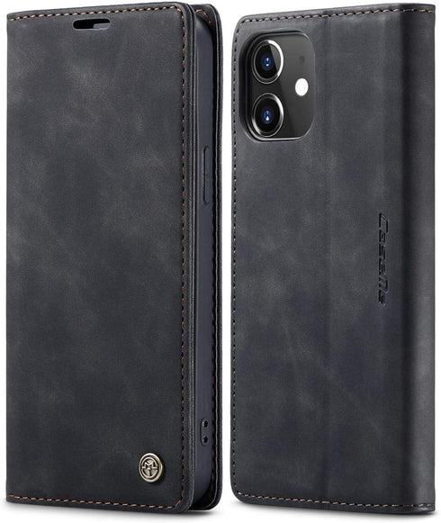 SINIANL Leather Case Compatible with iPhone 12 Pro Max Case Wallet, Leather Wallet Case Book Folding Flip Case with Credit Card Holder Magnetic Cl...