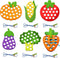 6 Pcs Lacing Toy Toddlers, Vegetable Wooden Threading Toys, Educational and Learning Montessori Activity Baby and Kids, Fine Motor Skill Toys, Pum...
