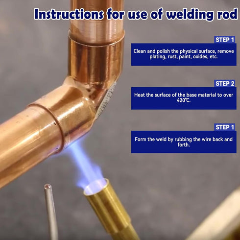 Flux Core Aluminum Welding Rods, 50 Pack Low Temperature Aluminum Welding Cored Wire, Solution Welding Flux-Cored Rods Welding Sticks for Electric...