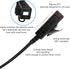 SL300 TLK100 Acoustic Tube Earpiece with PTT Mic Walkie Talkie Headset for Motorola SL7550 SL7550e SL7580 SL7580e SL7590 SL7590e SL4000 SL3500 SL3...