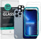 Ibywind Screen Protector For iPhone 13 Pro (6.1Inches),with 2Pcs Tempered Glass,1Pc Camera Lens Protector,1Pc Backing Carbon Fiber Film [Fingerpri...