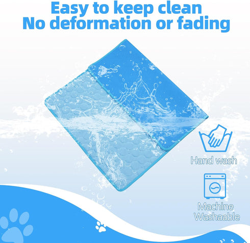 Dog Cooling Mat, Pet Sleeping Pad Washable Bed Crate Mat, Ice Silk Cooling Mat for Extra Large Dogs, Cats, Kids and Adults,Non-Slip&Foldable-40 x ...
