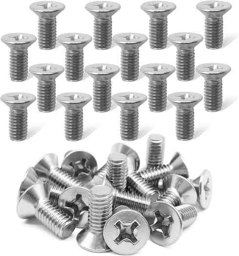 16Pack Stainless Steel Brake Disc Rotor Screws, Stainless Steel Retaining Screws for Front and Rear by Mission Automotive, Compatible with for Hon...