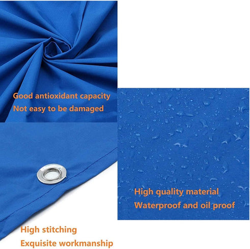 Playground Replacement Canopy,52" x 90" Outdoor Swingset Shade Kids Playground Roof Canopy Waterproof Cover Replacement Tarp Sunshade UV Protectio...