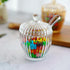 5oz Crystal Candy Jar with Lid Decorative Candy Dish Bowl Glass Candy Servers Wedding Candy Buffet Storage Containers for Home Office Lady Gift...
