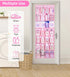 MISSLO Kids Over the Door Shoe Organizer Pink Hanging Shoe Rack Baby Toddler Hanging Shoe Organizer Cute Shoe Holder Girl Room Decor 28 Pockets...