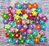 Handmade 100 Pcs Lovely Mulberry Paper Flowers 30x30mm Scrapbooking Wedding DIY Craft Supplies Card Paper Flowers Craft Projects (10 Colors)...