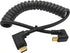 Qaoquda USB C Coiled U Shaped Cable, 180 Degree USB 3.1 Type C Male to Male Spring Spiral Cable, 3A 10Gbps Fast Charging and Data Extension Cable,...
