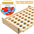 Wooden 4 in a Row Game, Kids Board Games for Kids 5 6 8 10 12 Year Olds, Travel Games for Kids and Adults, 2 Player Classic Family Board Games for...
