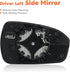 Driver/Left Side Power Heated Mirror Glass Fits for Ford Fusion 2013 2014 2015 2016 2017 2018 2019 2020 Replacement for DS7Z17K707F DS7Z-17K707-F...