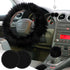 Frienda 6 Pieces Fluffy Car Accessories Set Fluffy Steering Wheel Cover Soft Fuzz Handbrake Cover Gear Shift Cover Bling Car Mirror Fuzz Car Decor...