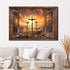 Balgardekor Christian Three Crosses Painting Canvas Print Wall Art Home Decor Bedroom Living Room Office Farmhouse (1, Three Crosses, 16 x 24 Inch...