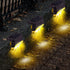 MAIXI Solar Deck Lights Outdoor, 8 PCs LED Solar Fence Lights Waterproof, Garden Decorative Solar Step Lights, LED Solar Lights for Patio Porch St...