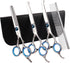 Professional Dog Grooming Scissors with Safety Round Tips, 5 in 1 Dog Grooming Scissors Kit, 4CR Stainless Steel Professional Pet Grooming Shears ...