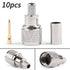 Areyourshop 10Pcs Mini-UHF Male Crimps Connector for RG-58/U Cable Motorola Antenna...