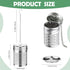 2 Pack Tea Infuser for Loose Tea, Extra Fine Mesh Tea Strainers with Drip Trays, 304 Stainless Steel Tea Diffuser Filter, Tea Steeper Infusers for...