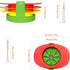 Fruit Cutter Slicer, 4 in 1 Apple Slicer with Vegetable Peeler & Cleaning Brush Mango Cutter Corer Remover Tomato Wedges Stainless Steel Heavy Dut...