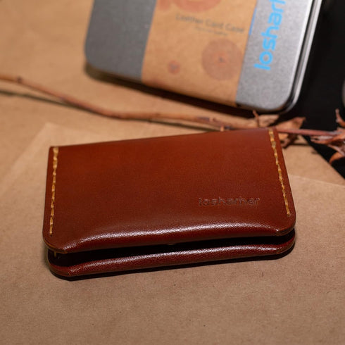 Leather Bifold Card Wallet Slim Minimalist Wallet for Women & Men Front Pocket Card Holder for 8 Credit Cards...