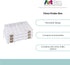 ArtBin Floss Finder Box: Clear Sewing Organizer with 6 Compartments, 12 Dividers, Durable - Perfect for Embroidery Floss and Small Sewing Supplies...