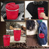 12 oz Stainless Steel Vacuum Insulated Tumbler - Coffee Travel Mug Spill Proof with Lid - Thermos Cup for Keep Hot/Ice Coffee,Tea and Beer (Red)...