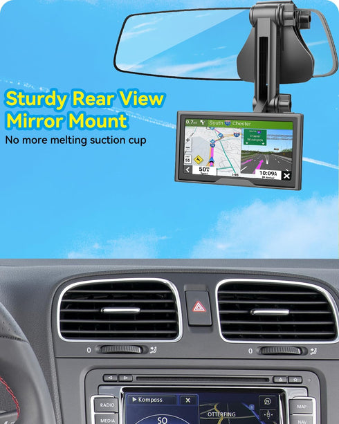 for Garmin GPS Car Mount Rear View Mirror Dashboard Replacement 17mm Ball Mount Dash Holder fits Nuvi Drive DriveAssist DriveSmart Dezl RV...