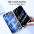 Anti Peeping Case for iPhone 13 (6.1"), Jonwelsy 360 Degree Front and Back Privacy Tempered Glass Cover, Anti SPY Screen, Anti Peep Magnetic Adsor...