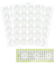 24Pcs White Non-Slip Silicone Grips for Quilt Templates, Non-Slip Adhesive Rings, Quilting Rulers Sewing Rulers, Non-Slip Ruler Grip Rings, Adhesi...