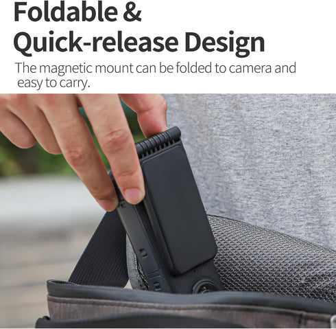 Magnetic Bracket Mount for DJI Pocket 2/3, Quick Release Adapter Compatible with Insta360 X/2/3/4 GO 3/3s Gopro Series Action Camera Stand Base Ac...