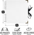 Bstorify Square Scrapbook Photo Albums 60 Pages (21 x 21 cm) White Thick Paper, Hardcover, Metal Corners, Ribbon Closure - Ideal for Your Scrapboo...