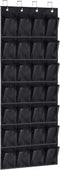 Over Door Shoe Organizer, Door Shoe Rack - 28 Extra Large Mesh Pocket Over The Door Shoe Organizer,Hanging Shoe Organizer, Black...