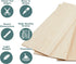 Balsa Wood Sheets 1/8" Inch Thick 12" x 4" Unfinished Wooden Board by Craftiff (5 Pack)...
