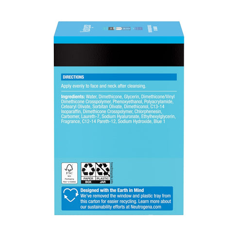 Neutrogena Hydro Boost Face Moisturizer with Hyaluronic Acid for Dry Skin, Oil-Free and Non-Comedogenic Water Gel Face Lotion, 1.7 oz...