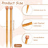 10 mm Bamboo Knitting Needle Straight Single Pointed 10 Inch Long Wooden Knitting Needles Wooden Sweater Thick Knitting Needles for Beginners, Soc...